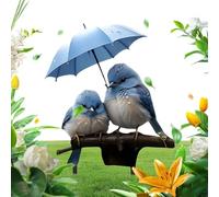 da Terra | Acrilico 2D Blu con Ombrello,Puntali Inserimento Arte Decorazioni Per Fiori Piante Vasi Percorsi Cortile