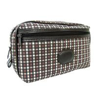 Da Toeletta Borsa Viaggio Medio Uomo Borsone Marrone DC Danielle Toscana a Righe