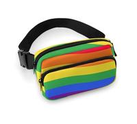 da uomo alla moda, piccolo, portatile, con tracolla regolabile, per LGBTQ, lesbiche, gay, bisessuali, trans, queer, pride