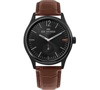 Da Uomo Ben Sherman Orologio Tondo Nero Quadrante Marrone Croc Similpelle Strap