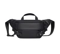 da uomo, borsa a tracolla da viaggio, per ciclismo, impermeabile, per uso quotidiano, con spazio per riporre oggetti, per corsa, escursionismo, campeggio, ciclismo, Nero, Refer to description