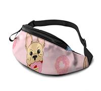 da uomo Cartoon Cute Surprise Animal Pet Dog con jack per cuffie e cinghie regolabili Cerniera per viaggi Sport Escursionismo