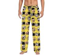 da Uomo Casual con Tasche Pantaloni per Uomo e Donna Moda con Stampa di Gatti Carini Casual Carino