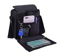 Da uomo casual tela piccola borsa messenger bag petto borsa da viaggio con tracolla multitasche borsetta a tracolla borse piccolo Satchel borsa da viaggio leggero vintage nero