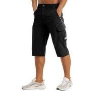 da Uomo con Tasca da Leggera da Passeggio sotto Il Ginocchio con Cintura a Sette Punti Pantaloni Maglina