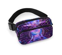 da uomo decorativo per abiti alla moda, confezione piccola completamente stampata, portatile con tracolla regolabile compatibile con i funghi magici Trippy da meditazione