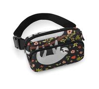 da uomo decorativo per abito alla moda, confezione piccola completamente stampata, portatile con tracolla regolabile compatibile con l'albero di arrampicata del bradipo carino e dive