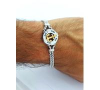 DA UOMO DONNA Acciaio Inox 316L Argento/Oro Ancora Bussola Bracciale