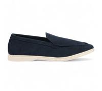 Da Uomo Durevole Navy Slip-On Mocassini Ammortizzato Suola Smart Barca Scarpe