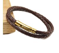 Da Uomo Intrecciato Pelle Avvolgere Bracelet-Genuine 5mm Leather-Colour Scelta