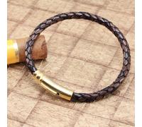 Da Uomo Intrecciato Pelle Bracelet-Genuine 5mm Intrecciato Leather-Colour Scelta