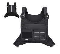 da uomo | Regolabile, Capiente Borsa da Esterno con Scomparti - Borsa pettorale da trekking - per la, il viaggio, la corsa, l'escursionismo, la palestra e il lavoro