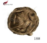 Da Uomo Toupet Invisibile Reale Umano Parrucchino Completo Poly Sottile PU 8x10