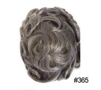Da Uomo Toupet Invisibile Reale Umano Parrucchino Completo Poly Sottile PU 8x10