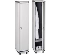 Da Valeria Spogliatoio Easy 170/1.31/SP in Resina con Serratura - 1 Anta e 1 Ripiano Inferiore (39x39xH.175) cm, Grigio