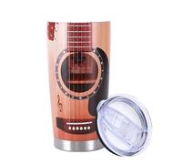 da viaggio da caffè per chitarra, per chitarra, isolata per chitarrista in acciaio inossidabile | Valore nutritivo del chitarrista Bicchieri isolati in acciaio inossidabile per gli