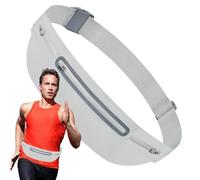 da viaggio, impermeabile, per escursionismo, per telefono, cintura regolabile, con cerniera, per abbigliamento sportivo, per donne, uomini, adolescenti e adulti, grigio, Refer to description