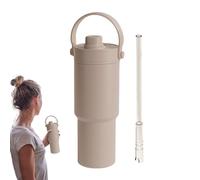 da viaggio isolata, da caffè da viaggio isolata da 735 ml a dispersione - Drinkware alla portatile con manico e stra, bottiglia d'acqua per auto a prova di donna ho