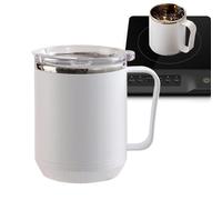 da viaggio isolata in acciaio da 460 ml | da caffè da ufficio a prova di perdite, contenitore di riscaldamento a induzione per acqua calda e fredda, caffè, tè, viaggi, sport