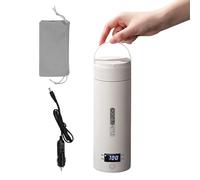 da viaggio per auto riscaldata intelligentemente - Caldaia universale per scaldabagno elettrico da 12 Volt con display digitale | Formula per bicchiere caffè regolabile in temperatura Fiaschetta