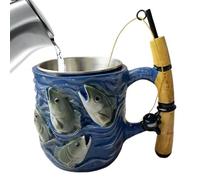 Da Viaggio Per Caffè - Tazze con impugnatura comoda - Mug divertente con canna da per il tè - per il padre, fidanzato, nonno, lo zio-bevande calde/fredde: latte, ghiaccio, acqua, caffè latte, birra