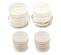 da viaggio pieghevole, set portatile 4 in 1, contenitore per acqua compatto per uso esterno, design robusto in silicone per uso alimentare con struttura , accessorio da viaggio