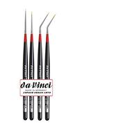 Da Vinci 1570 Serie 170-175 Micro Nova, set di 4 pennelli per acquerello qualità NOVA, sintetici, n. 5/0, 10/0,15/0, 20/0, Made in Germany