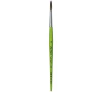 DA VINCI 3738 Spazzola Rotonda Serie 373, Fibra Sintetica, Verde, 19.5 x 0.45 x 30 cm
