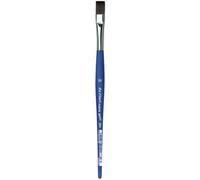 Da Vinci 394 Series Flat Brush, 10, in Fibra Sintetica, Blu Opaco, 19.7 x 0.98 x 30 cm