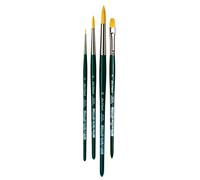 DA VINCI 4226 - Set di pennelli sintetici, setole, verde/nero/rosa e bianco, 30 x 30 x 30 cm
