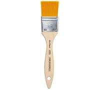 DA VINCI 5076 Series Flat Brush, 40, Fibra Sintetica, Legno Chiaro, 17.5 x 4 x 30 cm