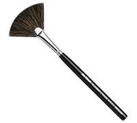 da Vinci, CLASSIC - Pennello a ventaglio per capelli di capra extra fini, applicazione delicata di fard e cipria, finitura naturale, pennello cosmetico professionale, capelli naturali, realizzato a