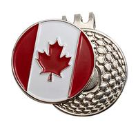 Da Vinci - Clip magnetica per cappello da golf, con marcatori in metallo goffrato da 2,5 cm, The Maple Leaf