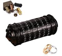 Da Vinci Code Mini Cryptex Idee Regalo San Valentino Uomo Donna Mamma Originale Puzzle Codice con Due Anelli Idea Rigolo Segreto Personalizzato Regalo Noel Coppia Fidanzata Mamma Papà