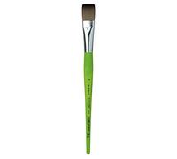 Da Vinci FIT SYNTHETICS - Serie 374 - Pennello piatto in fibra sintetica, Verde opaco, Misura 24