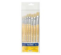 da Vinci, JUNIOR BORSTE SYNTHETICS, serie 3529, set, acrilico, guazzo, tempera, per carta e cartone, pittura su tessuto, scuola, Made in Germany, misure 2, 4, 6, 8, 10, 12, 14, 16