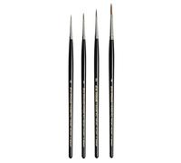 Da Vinci Maestro Serie 10 Tobolsky-Kolinsky Set di 4 spazzole per capelli di martora Misura 0 .1 .2 .4