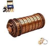Da Vinci Mini Cryptex Codice regali san valentino regalo per lui lei Lock Box Puzzle Lock Regali Natale Originali 2022 per lei lui Personalizzati per Amiche Coppia Papà Mamma nonna amica coppia
