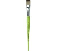 DA VINCI 37420 Spazzola Piatta Serie 374, Fibra Sintetica, Verde, 21 x 1.64 x 30 cm