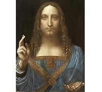 Da Vinci Salvator Mundi World Salvatore Gesù Dipinto Unframed Wall Art Poster Decorazione per la casa Premium