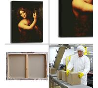 da Vinci san Giovanni Battista quadro stampa tela dipinto telaio arredo casa