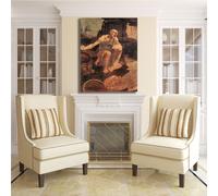 da Vinci san Girolamo design quadro stampa tela dipinto telaio arredo casa