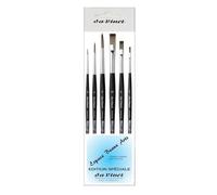 Da Vinci Serie 3373 pennelli sintetici tondi 0, 4, 8 e Da Vinci Serie 3374 piatti sintetici 2, 6,10