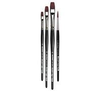 Da Vinci Set di spazzole Serie 4220, Setola, Nero/Rosso/Bianco, 30 x 30 x 30 cm