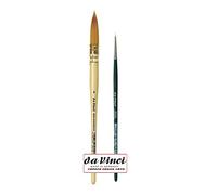 da Vinci Serie 488 - Pennello per acquerello CosmoTop Spin rotondo, sintetico con manico naturale, misura 4 + Da Vinci Serie 1570 Mini