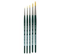 DA VINCI Series 5230 5230-Set di pennelli Color Acqua, Fibre Sintetiche, Viola, Nero/Bianco, 000, 0, 2, 4, 6