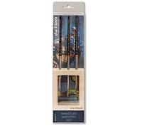 da Vinci Set di 3 pennelli in miniatura Maestro Kolinsky in zibellino rosso, serie 76, dimensioni 2, 3 e 4 pollici (4066-76)