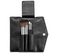 da Vinci, set di pennelli JOY, 4 pezzi, con astuccio, pennello per cipria, applicatore, ideale per viaggiare e come regalo, protegge le setole dei pennelli, prodotto in Germania, misura 0