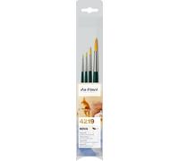 da Vinci Brushes Set di pennelli Sintetici Serie 4219, Setole, Verde/Blu/Nero, 30 x 30 x 30 cm