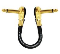 Da Xke pro-grade - 12,7 cm - Qualità premium, multi - schermato effetti per chitarra/basso strumento, con cavo patch di alta qualità placcato oro, a basso profilo ad angolo retto, pancake tipo TS connettori (6.35 mm)